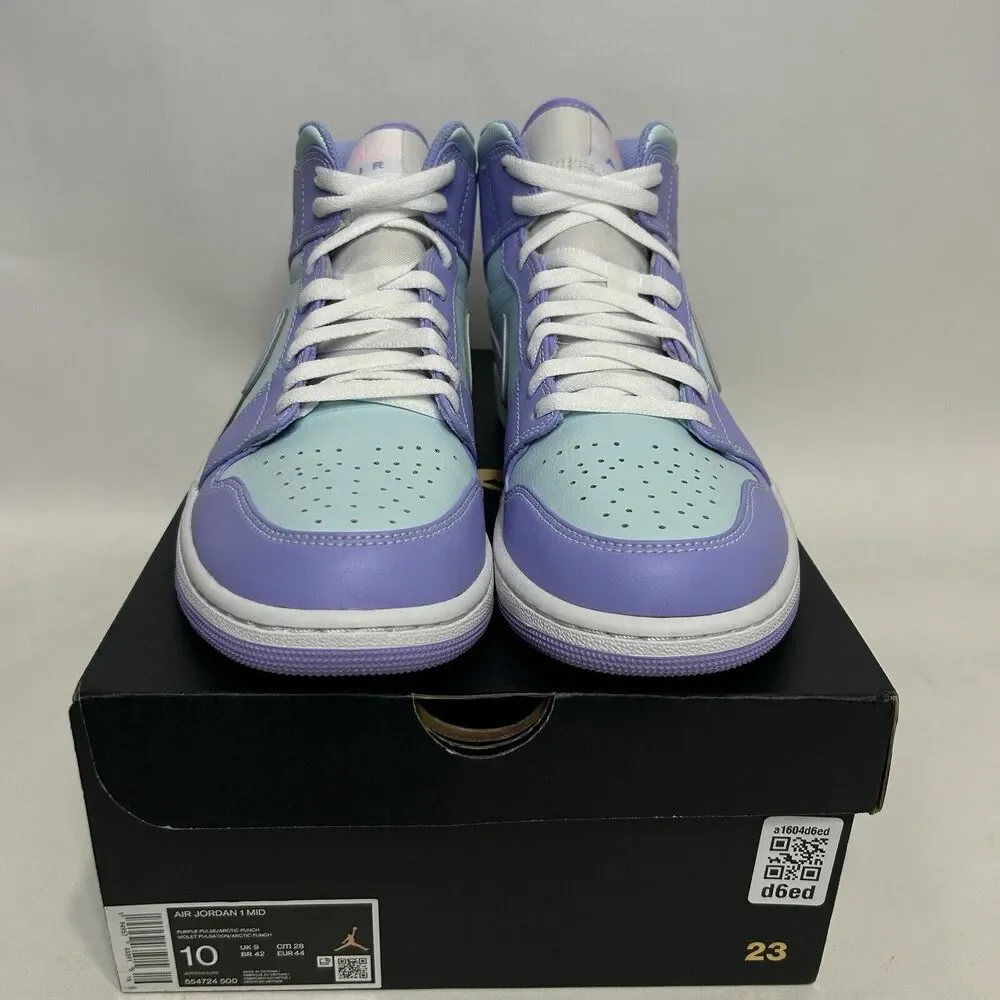 Nike Air Jordan 1 Retro Mid “Purple Pulse/Arctic Punch" 2024 - Picture 2 of 6